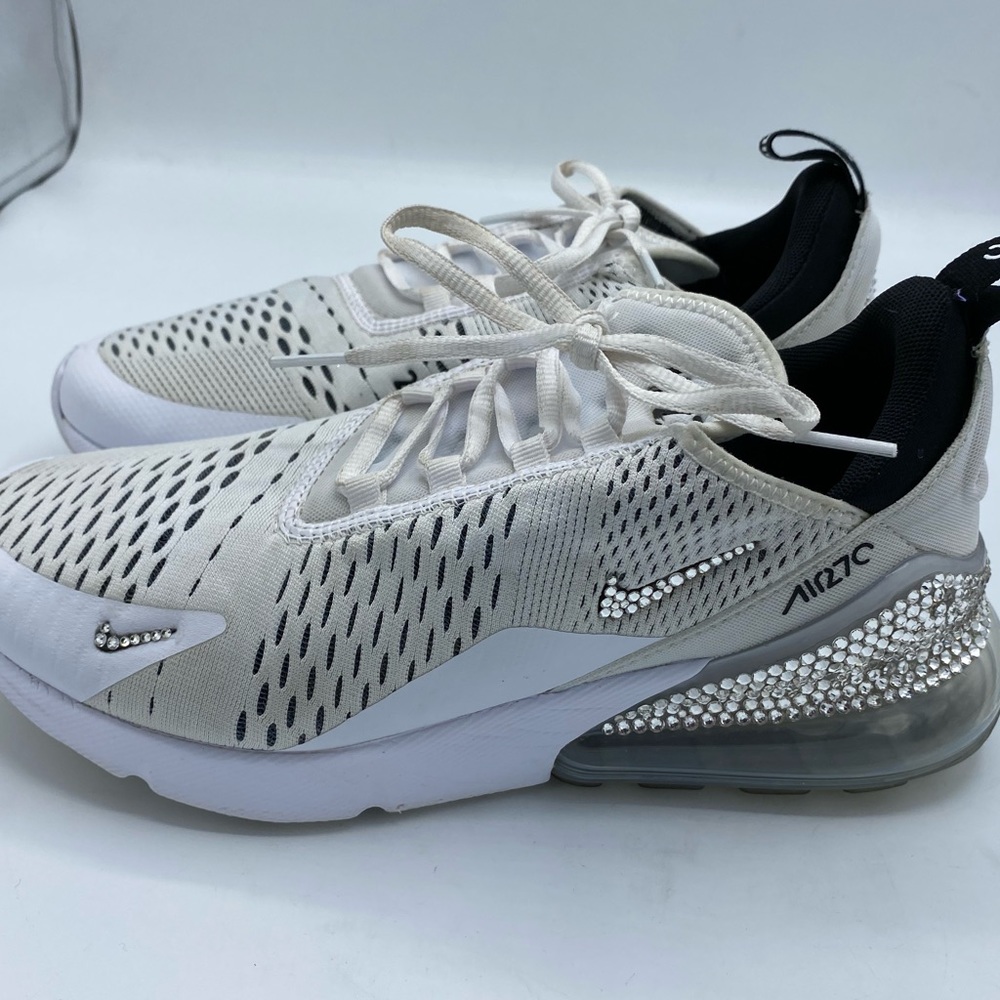 White rhinestone Nike Air Max 270